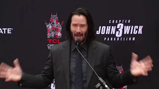 John Wick: Chapter 3 - Parabellum   Keanu Reeves Hand and Footprint Ceremony