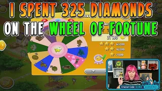 HAY DAY-I spent 325 DIAMONDS on the Wheel of Fortune!!