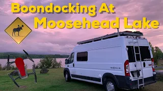 BOONDOCKING at MOOSEHEAD LAKE IN NORTHERN MAINE