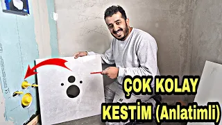 Boru fayans kesimi nasıl yapılır? Klozet tesisat yerleri nasıl delinir ? A'dan Z'ye anlatımlı!