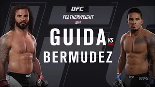 EA Sports UFC 2 - Clay Guida vs Dennis Bermudez | Gameplay (HD) [1080p60FPS]