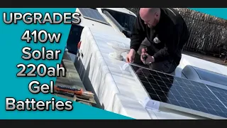 410w Solar panel - Extreme Batteries - Victron MPPT Installation on Benimar 481 Motorhome.