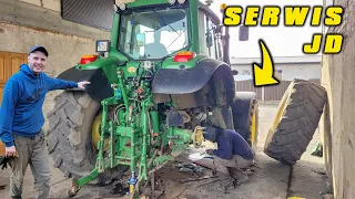 7000 MOTOGODZIN - DUŻY SERWIS JOHN DEERE 6830P - KROK PO KROKU