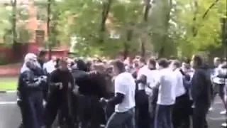 Football Hooligans Lokomotiv Moscow and Zenit St Petersburg