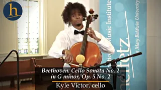 Beethoven: Cello Sonata No. 2 in G minor, Op. 5 No. 2: I. | Kyle Victor, cello; Jessica Osborne, pno