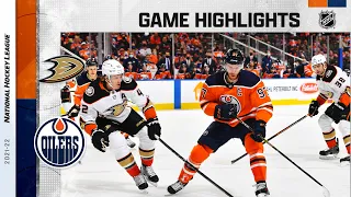 Ducks @ Oilers 10/19/21 | NHL Highlights