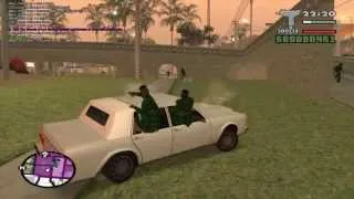 || LSB || ||Streetz Of Los Santos || Drive-by- Grove Street Families attacks Kilo Tray Ballas