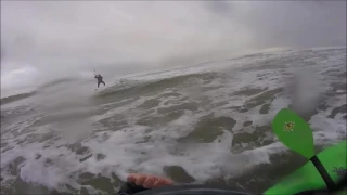 Saunton Sands Xmas Day Surf Kayaking