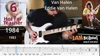 Van Halen Hot for Teacher Eddie Van Halen Guitar Solo (with TAB)