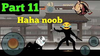 Defeating another easy bodyguard of hermit in shadow fight 2 | part 11 | evil zainyt