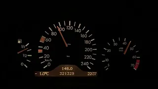 Mercedes E240 0-120 170Hp W210 1998 acceleration