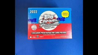 3 Autos!!! WOW 2022 Topps Chrome Platinum 3 Blaster Boxes