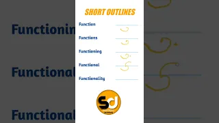 #1 Short Outlines | Shorthand Dictations
