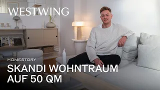 Kleine 2 Zimmer Wohnung im Skandi Stil | So richtest Du kleine Räume platzsparend ein | Roomtour