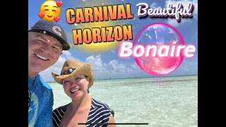 BONAIRE, CARNIVAL HORIZON, GOLF CART TOUR, FLAMINGOS, DONKEYS, AND BONSAI TEPENYAKI ❤️ #ABCIslands