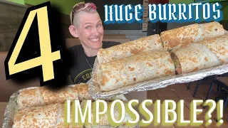 BIG BURRITO CHALLENGE X2 !! | NEVER BEEN DONE | MOLLY SCHUYLER | MOM VS FOOD | CAN IT BE DONE?!