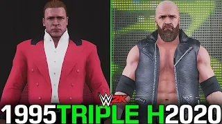 THE EVOLUTION OF TRIPLE H (1995 - 2020) | WWE 2K MODS
