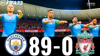 FIFA 23 - MESSI, RONALDO, MBAPPE, NEYMAR, ALL STARS | MAN CITY 89-0 LIVERPOOL FC   | UCL FINAL !