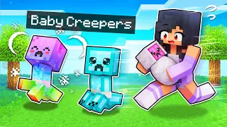 We ADOPTED Baby Creepers In Minecraft!