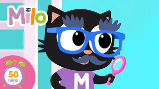 ¿Es tu GATO tan curioso como Milo? 🔎😽 | Milo, el gato #dibujos #niños