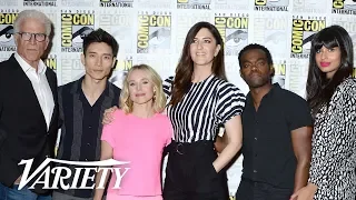 Kristen Bell's Emotional Goodbye to 'The Good Place' with Cast at Comic Con