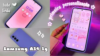 PRIMEIRA personalização do SAMSUNG A54 5g | organizei do zero