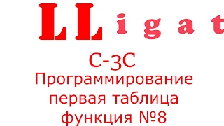 Alligator C 3C Программирование первая таблица функция №8