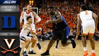 Duke vs. Virginia Condensed Game | 2018-19 ACC Basketball