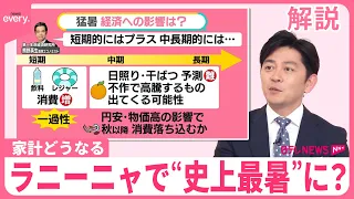 【家計どうなる】最も暑い夏”今年はさらに？……ラニーニャか 消費ダウンの TOP10、「パン」「米」なぜランクイン？【#みんなのギモン】