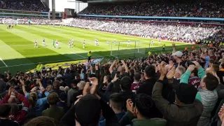 Holte End Singing Dont look Back in Anger 23/04/2017 - Aston Villa Vs Birmingham City