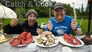 Catch & Cook Clams and Lobster With Apbassing