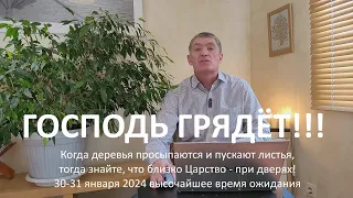 Когда деревья просыпаются, тогда знайте, что близко Царство Божие! Господь грядёт! Он при дверях!