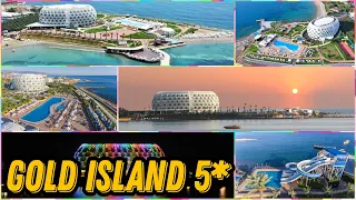Gold Island Hotel 5* Отель в Алании Отдых в Турции , 3 пляжа (блок А и В) обзор отеля и территории