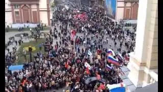 Пророссийский митинг под Одесским оперным