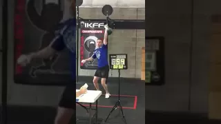 120 24kg snatches in 5 minutes. One hand switch.