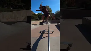 Hippie Jump Outta the Park #shorts #longboarding #skatepark #pumptrack #kanab #skate #jump #utah