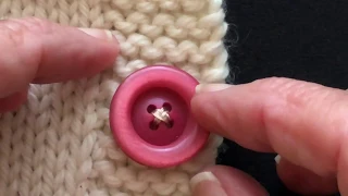 Adding a Button or Buttons to Your Knitting