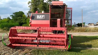 Massey Ferguson 440 Чистка комбайна