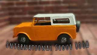 Слепил редкий Американский внедорожник. International Scout из пластилина.