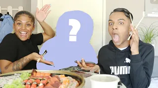 HET NIEUWE DERDE LID VAN DE BRUINE YOUTUBERS | Sushi mukbang | Bruine YouTubers