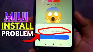 MIUI SORRY FLASH TO THIS STABLE VIRSION IS NOT ALLOWED | MIUI MANUAL UPDATE ERROR PROBLEM SOLUTION