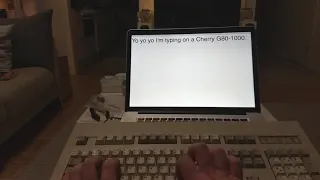 Cherry G80-1000 typing test