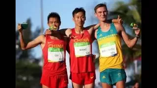 China's Zhen Wang Wins Gold Men's 20Km Race Walk -Rio Olympics 2016