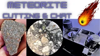 Meteorite Cutting, Meteorites Under Microscope, How to Cut a Meteorite, Mars Moon Lunar Martian CHAT