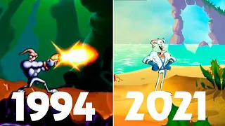 Evolution Of Earthworm Jim Games 1994-2021