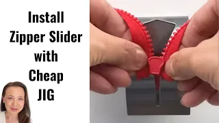 How to Install a Zipper Slider - Easy Method with Cheap DIY Zipper Jig