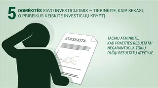 5 patarimai nusprendus investuoti