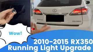 Upgrading 2010-2015 (3rd Gen) Lexus RX350 LED Running Lights