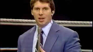 Vince McMahon promo for first Meadowlands Arena show - aired 10/3/1981