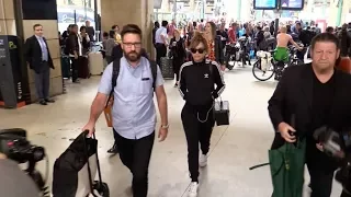 Singer Rita Ora arrives at Gare du Nord station in Paris